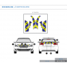 Peugeot 308 Berline à partir de 2018 - Jaune & Bleu - Avant + Arrière