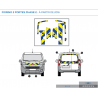 Fiat Fiorino 2 portes phase 2 à partir de 2016 - Jaune & Bleu - Avant + Arrière