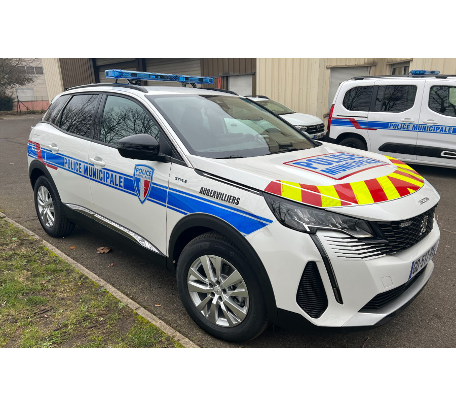 Peugeot 3008 2023 Police Municipale with Red and Yellow