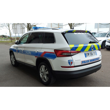 Balisage jaune et bleu