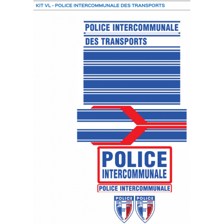 KIT de Sérigraphie Police Intercommunale des transports (non homologué)