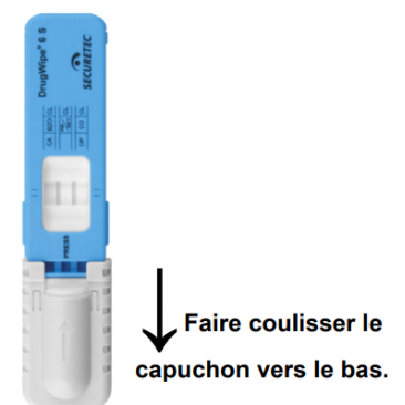 Test de dépistage de Drogue Drug Wipe