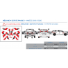 Renault Mégane 4 Estate phase 1 de 2016 à 2020 - Rouge & Blanc - Avant + Arrière - Classe B