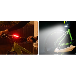 LED vélo Bleu Blanc Rouge