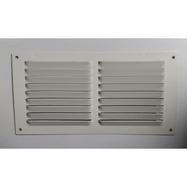 Une paire de grille d'aération aluminium laqué, L.10 x l.20 cm
