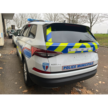 Balisage jaune et bleu