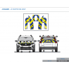 Dacia Jogger à partir de 2021 - Jaune & Bleu - Avant + Arrière