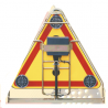 Triangle au sol 3 point lumineux LED orange déploiement automatique autonome