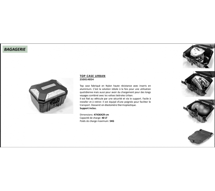 Top Case 34 L pour TRACER 700