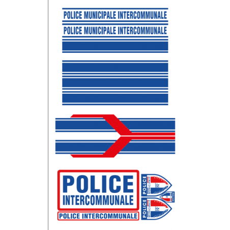 Kit de Sérigraphie POLICE Intercommunale Magnétique