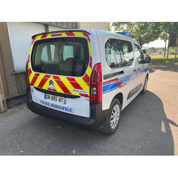 balisage jaune et rouge (avant + arrière)