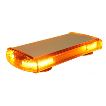 Rampe MINI VEGA - 0,53m - fixation magnétique - 5 feux orange extérieur - 12V - avec sirène