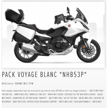 HONDA NT 1100L  -PACK VOYAGE -QUICK SHIFTER- 2023 MAXIAVENUE