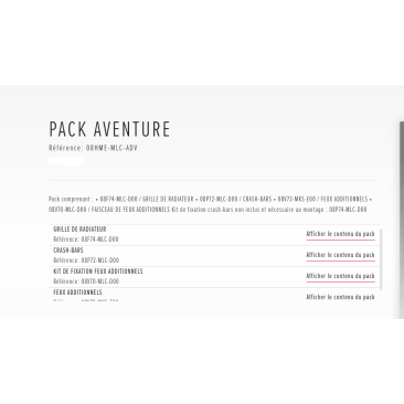 HONDA XL 750 TRANSALP 2023 + Pack Aventure + Pack Touring  Options