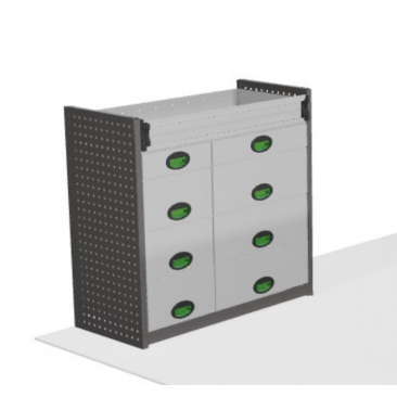 Meuble de rangement pour coffre VW CADDY