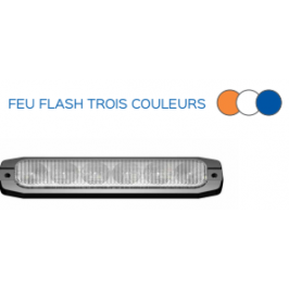 Feu de pénétration Tri-couleurs Orange, Blanc et Bleu 6 LED homologué R65