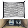 Filet Voiture pour Coffre Rangement 80×60cm Peut Être Étendu Jusqu'À 160×120cm avec 4 Crochets Renforcement Solides