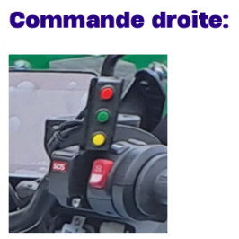 Gestion de commande Moto MaxiAvenue 5 boutons étanches (3 boutons à droite & 2 boutons à gauche)