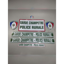 KIT Sérigraphie Garde Champêtre Police Rurale VERT (Arrêté du 22/08/23)
