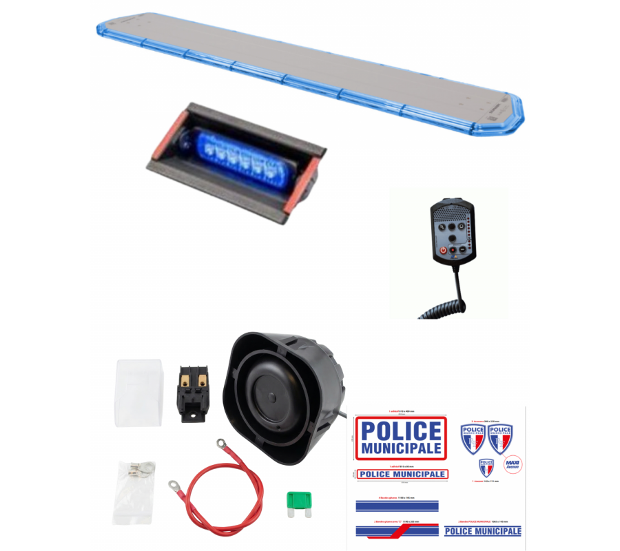 PACK MAXI PRCE - équipement police municipale pour véhicule d'interveniton
