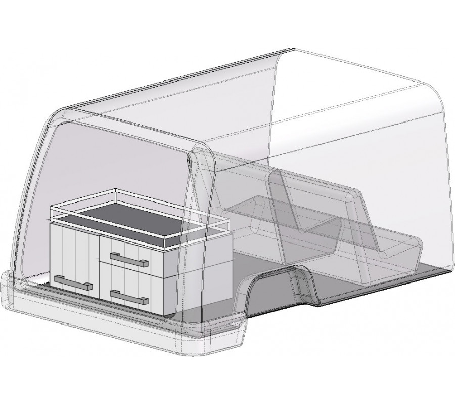 Système de tiroirs C5 Aircross à l'arrière