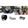 PACK - KIT MOTO DL - Le plus vendu (sirène, 2 comodos, porte fusible, feu bleu + équerres, kit sérigraphie PM, L54 + support)