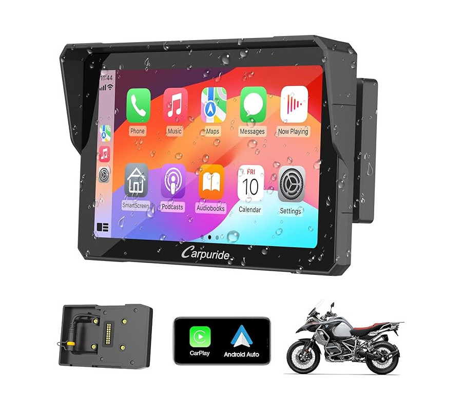 Carpuride W702B Carplay Écran avec Personnalisé Support pour BMW Moto