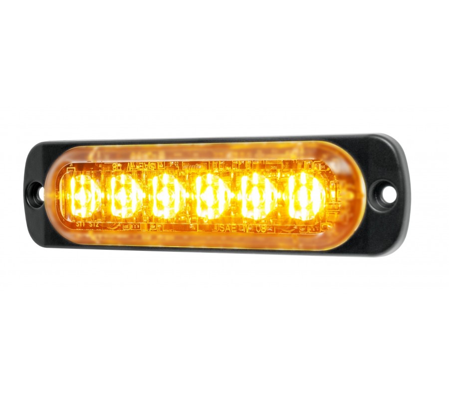 Feu led L52 orange - Classe 2 - 10/30V - R56 horizontale Feu led L52 orange - Classe 2 - 10/30V - R56 horizontale