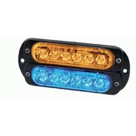 Kit double feu LED L52 orange/orange - 10/30V - avec support