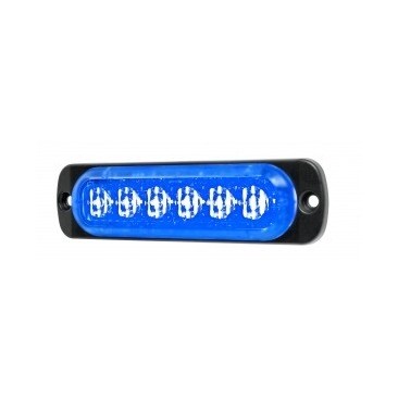 Feu led L52 bleu  - Classe 2 - 10/30V - R56 horizontale
