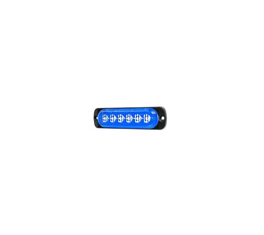 Feu led L52 bleu  - Classe 2 - 10/30V - R56 horizontale