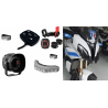 PACK - MOTO DL EXPE (sirène, comde étanche 5 boutons, fusible, 2 feux bleus AV + 1 pano AR + équerres, kit sérigraphie PM)