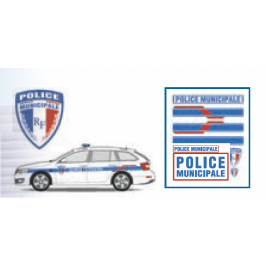 Sérigraphie Police Municipale pour véhicule léger