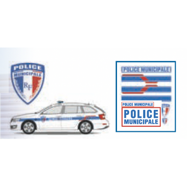 Sérigraphie Police Municipale pour véhicule léger