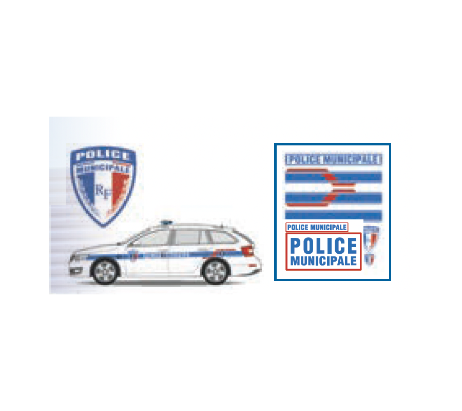Sérigraphie Police Municipale pour véhicule léger