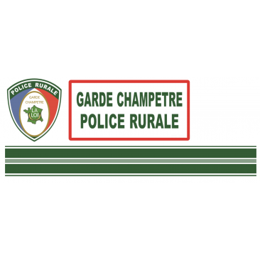 KIT Sérigraphie Garde Champêtre Police Rurale VERT (Arrêté du 22/08/23)