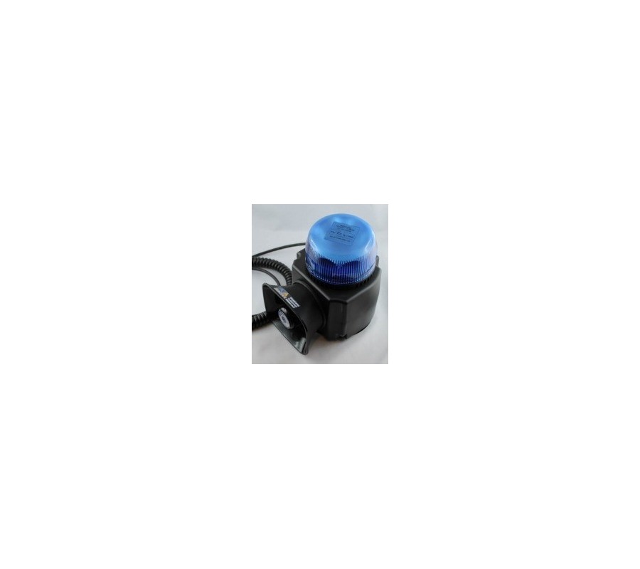 Combiné de signalisation portatif gyroled bleu rotatif -Classe 1 - 10/30V - CSP US International