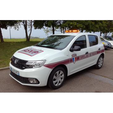 Rampe MINI VEGA - 0,53m - Fixation magnétique - 4 feux oranges extérieur + 2 feux orange intérieur - 12/24V - Sans sirène