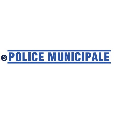 Bande Texte latérale Police Municipale