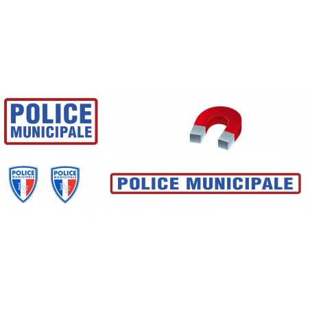 KIT de Sérigraphie Police Municipale Magnétique