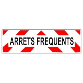 "Arrêts Fréquents" Plaque aluminium - 50x15 cm - Classe A