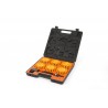 Système LED de signalisation au sol - 9 modes de balisage - 6 modules rechargeables oranges - Valise de transport - Câble