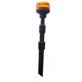 Gyroled à éclats orange - Classe 1 - fixation Mât moto - 12/24V