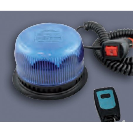 Gyroled bleu rotatif - classe 1 - fixation Magnétique PAC télécommandé