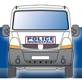 KIT de Sérigraphie Police Municipale Pour grand Véhicule