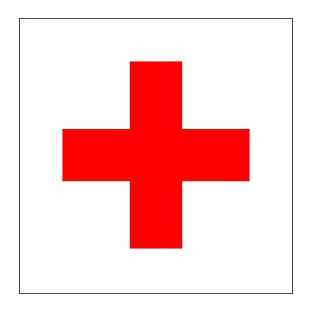 Croix Rouge Autocollant type Croix Rouge Française
