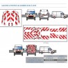 Renault Master 2 portes H2 de 2010 à 2013 - Rouge & Blanc - Avant + Arrière + Latéraux - Classe B