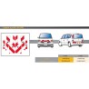 Renault ESPACE de 2003 - Classe B - Avant, arrière et latéraux mini - Rouge et blanc