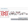 Peugeot 508 SW de 2014 - Rouge & Blanc - Avant + Arrière + Latéraux - Classe B