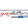 Peugeot 206 + à partir de 2009 - Rouge & Blanc - Avant + Arrière - Classe B